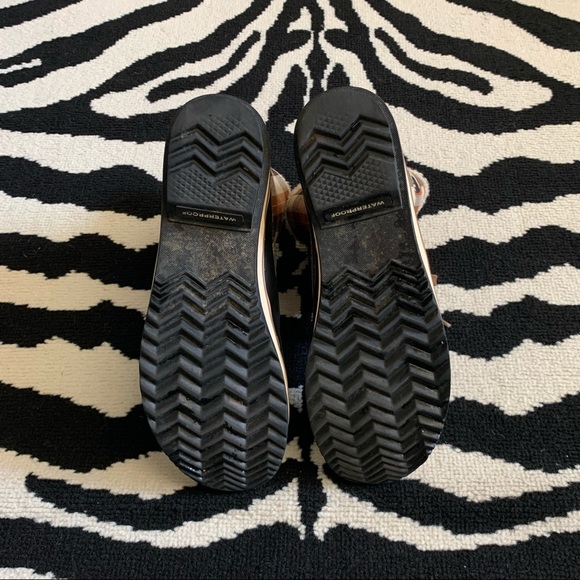 Sorel Tivoli Orange Plaid Ankle Shearling Boots Size 9 - Picture 7 of 8